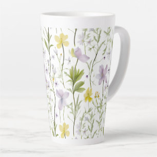 Delicate Botanical  Latte Mug