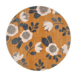 Delicate Botanical Vintage Floral Pattern Cutting Board