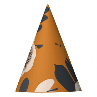 Delicate Botanical Vintage Floral Pattern Party Hat