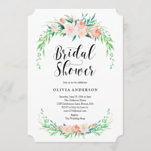 Delicate Bouquet Bridal Shower Invitation