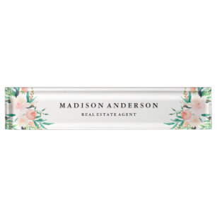 Modern Desk Name Plates Zazzle Uk