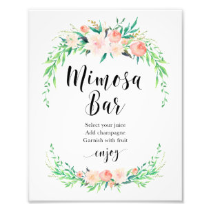 Delicate Bouquet Mimosa Bar Print