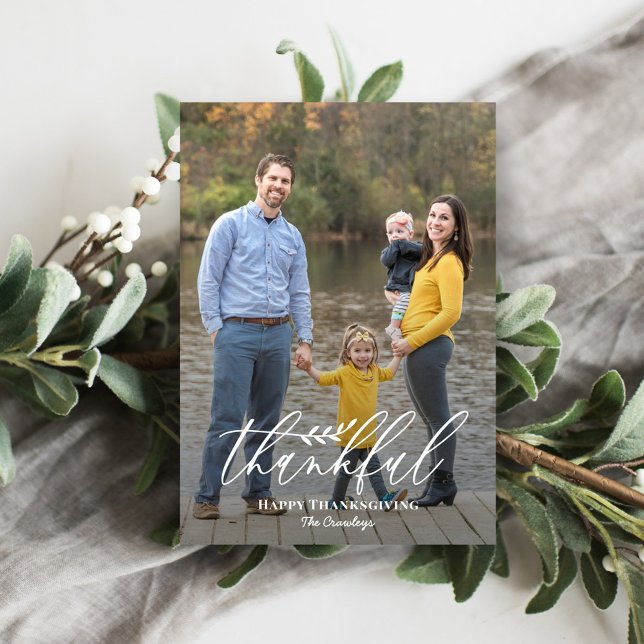 Delicate Branch Editable Colour Thanksgiving Cards (Creator Uploaded)