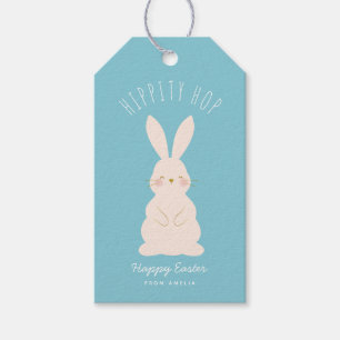 Delicate Bunnies Personalised Easter Gift Tag