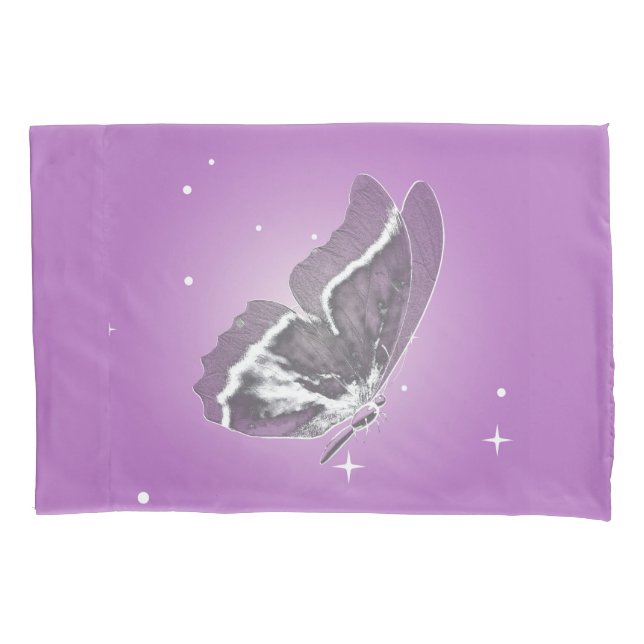Delicate Butterfly in Lilac Single Pillowcase (Front)