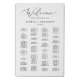 Delicate Calligraphy Alphabetical Seating Chart