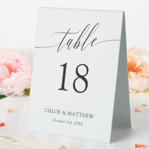 Delicate Calligraphy - Names & Wedding Date