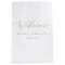 Delicate Champagne Calligraphy Wedding Welcome 