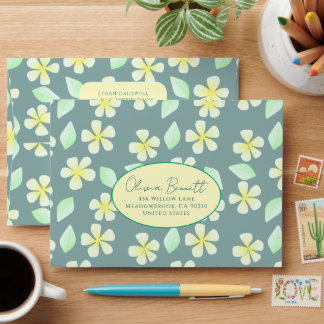 Delicate Charm Floral Envelope