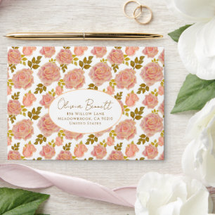 Delicate Charm Floral Envelope