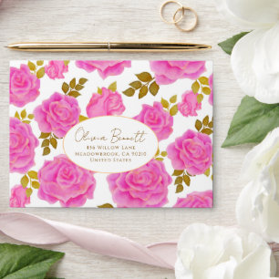 Delicate Charm Floral Envelope