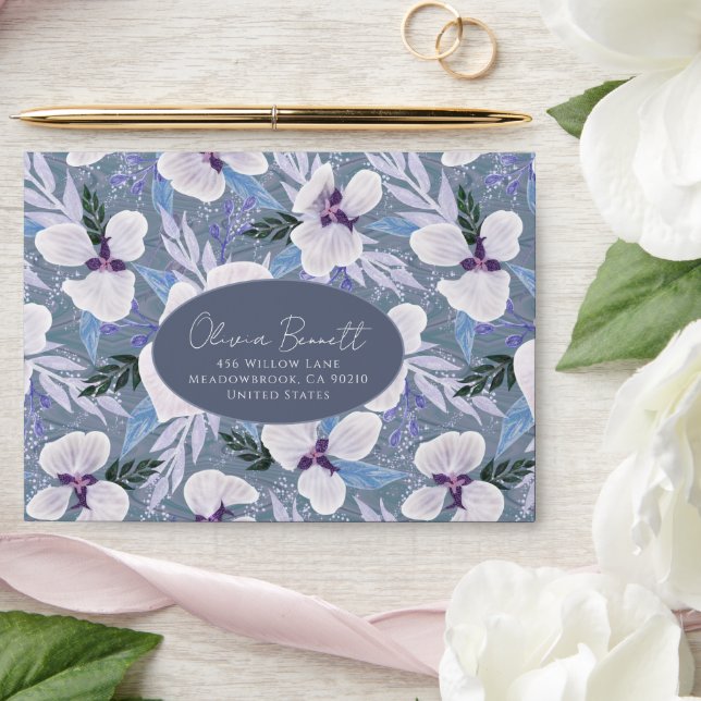 Delicate Charm Floral Envelope (Wedding)
