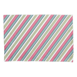 Delicate color stripes pillowcase