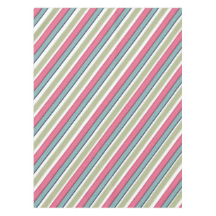 Delicate colour stripes tablecloth