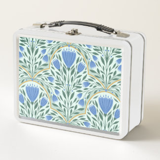 Delicate cornflowers metal lunch box