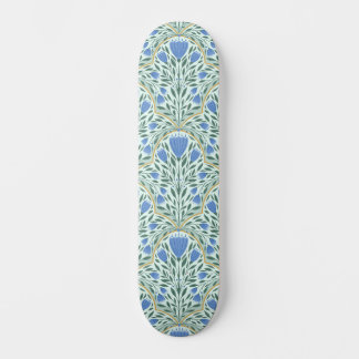 Delicate cornflowers skateboard