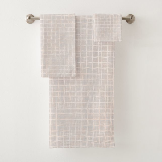 Delicate creamy textured. bath towel set (Insitu)