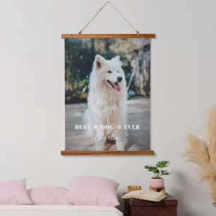 Delicate Customised Cat or Dog Photo and Name Hanging Tapestry