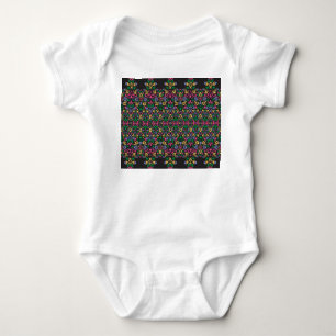 Delicate Damask Baroque Victorian Seamless Baby Bodysuit