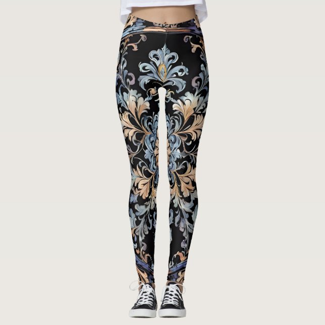 Delicate Damask Leggings (Front)