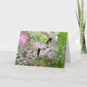 Delicate Dandelion Abstract Card