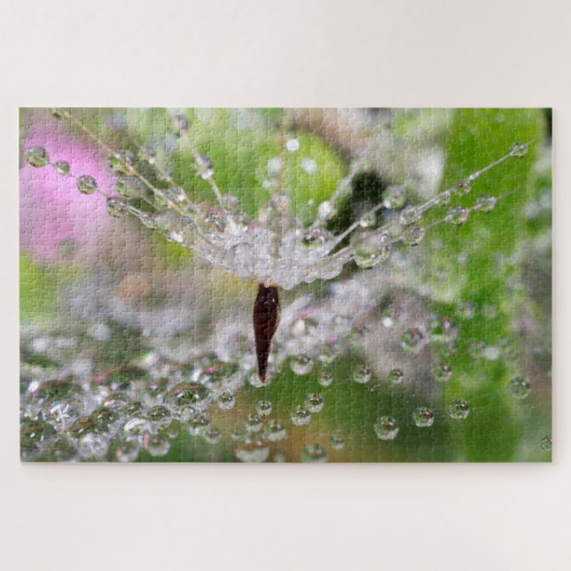 Delicate Dandelion Abstract Jigsaw Puzzle (Horizontal)