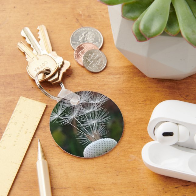 Delicate Dandelion Seeds  Key Ring (Desk)