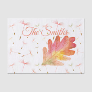 Delicate Dandelions & Autumn Leaf Tissue Paper