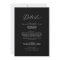 Delicate Dark Black Calligraphy All In One Wedding