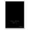 Delicate Dark Black Menu Option Place Cards