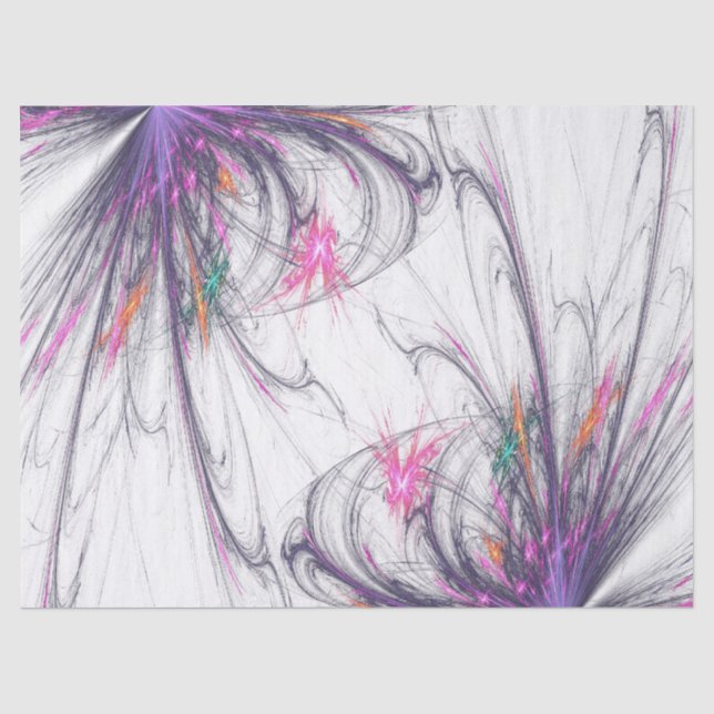 Delicate Elegance Fractal Tissue Paper (Front)