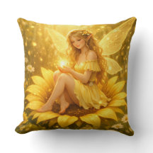 Delicate Elf on a Sunflower