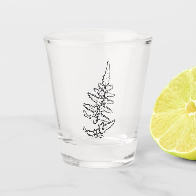 Delicate Fern Shot Glass (Front)