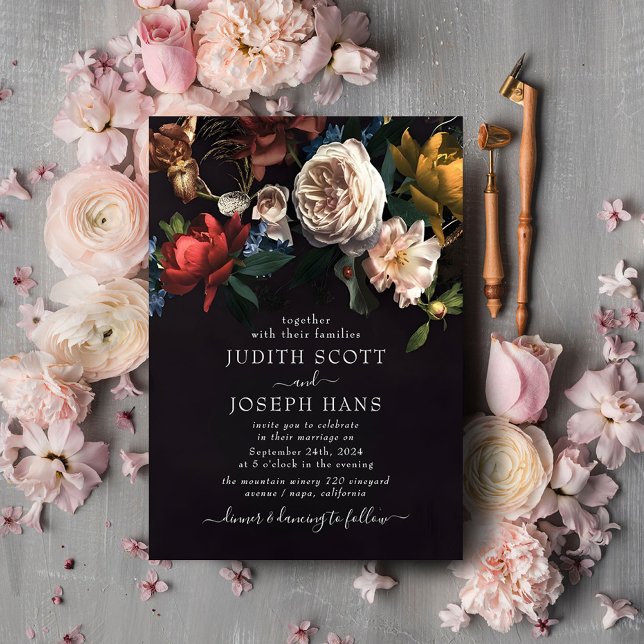 Delicate Floral Bouquet Wedding Template (Creator Uploaded)