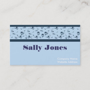 Delicate Floral Business Card Template