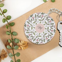 Delicate Floral Custom Monogram 