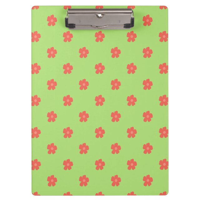 Delicate Floral Fabric Clipboard (Front)