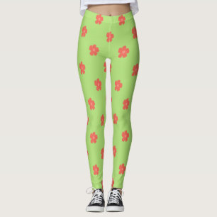Delicate Floral Fabric Leggings