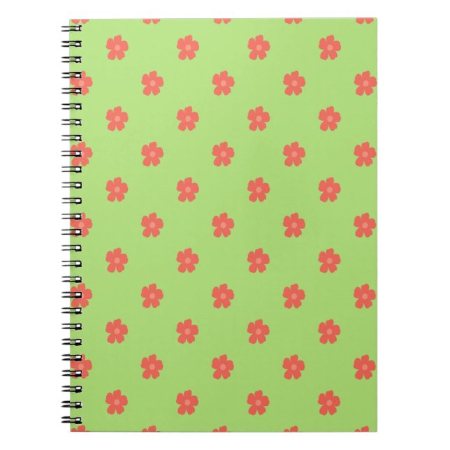 Delicate Floral Fabric Notebook (Front)