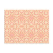 Delicate floral kaleidoscope pink yellow shape