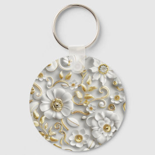  Delicate Floral  Key Ring