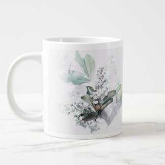 Delicate Floral Mug with beautiful quote 