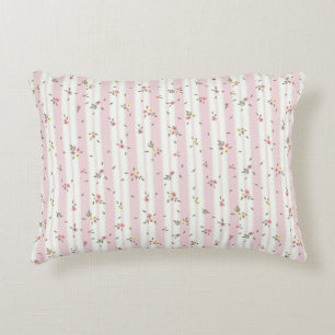 Delicate Floral Pattern Accent Pillow