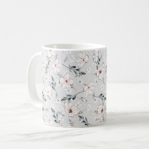 Delicate floral pattern. coffee mug