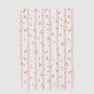 Delicate Floral Pattern Golf Towel