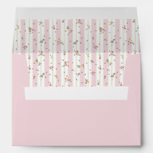 Delicate Floral Pattern Interior Envelope
