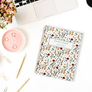Delicate Floral Personalised Planner