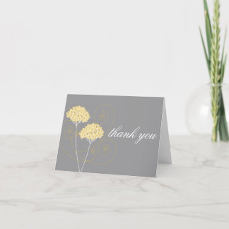 Delicate Floral Thank You Note Card