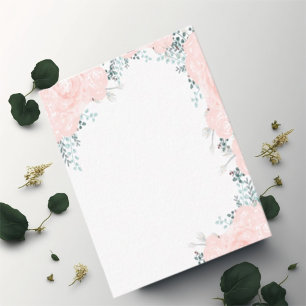Delicate  floral watercolor card