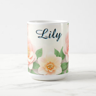 Delicate Floral Wreath Coffee Mug